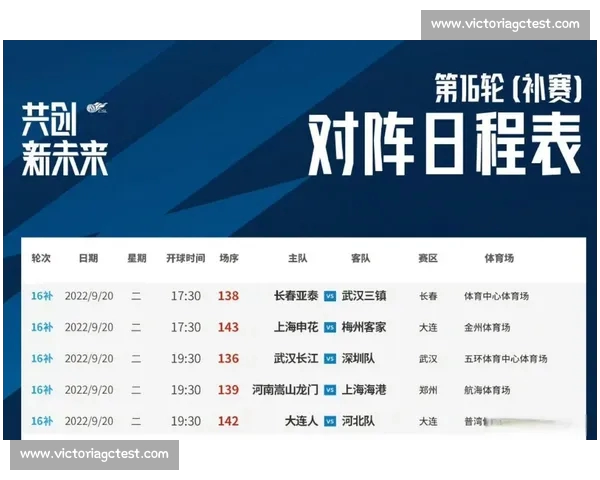 最新中超赛程完整版查询及球队对阵时间一览